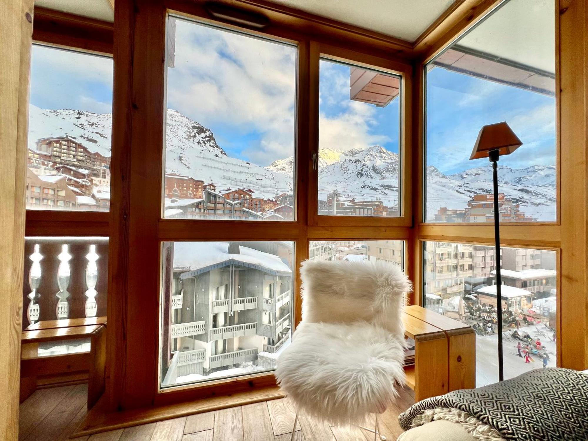 Dernier Etage Avec Vue Sur Les Montagnes Emplacement Exceptionnel Au Coeur De Val Thorens Ski Aux Pieds Prestations Incluses Ngoại thất bức ảnh