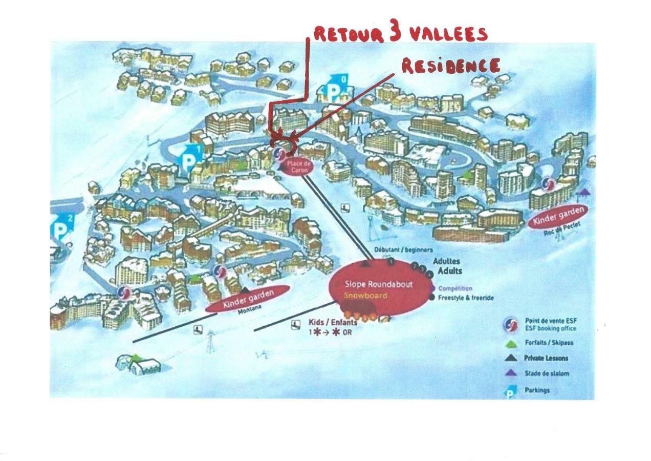 Dernier Etage Avec Vue Sur Les Montagnes Emplacement Exceptionnel Au Coeur De Val Thorens Ski Aux Pieds Prestations Incluses Ngoại thất bức ảnh
